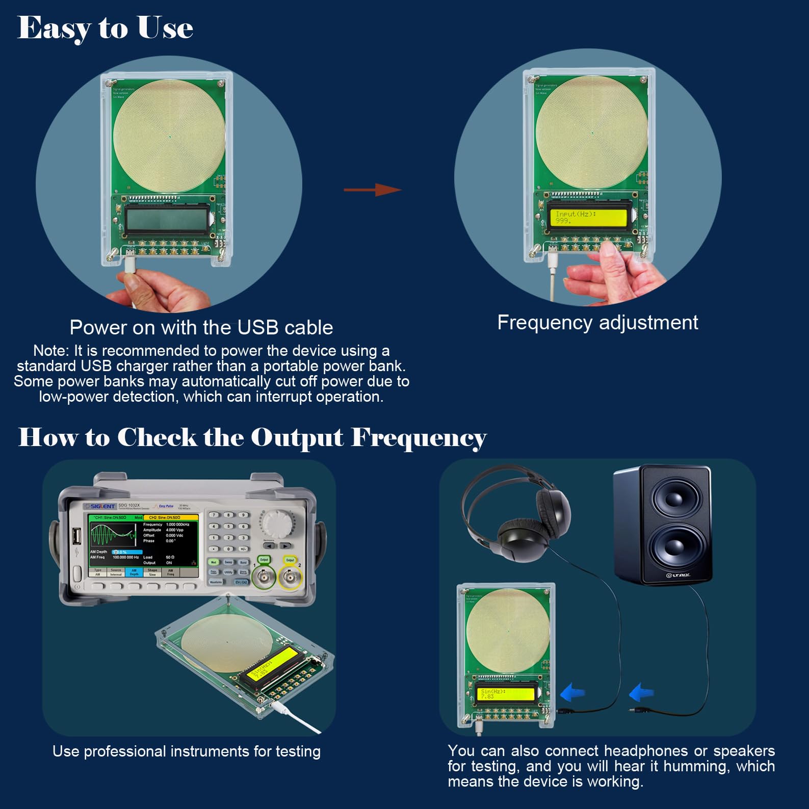 Amazon.com: Adjustable Frequency Generator for Healing (0.01Hz