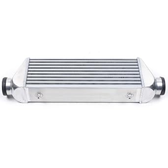 Universal Intercooler, 500HP Aluminum Turbo Intercooler, 3" Inlet & Outlet 5-50 PSI Intercooler Kit, Direct Replacement for Any Turbo Charger System, 3.5" Core Size, Overall Size 27"X7"X4"
