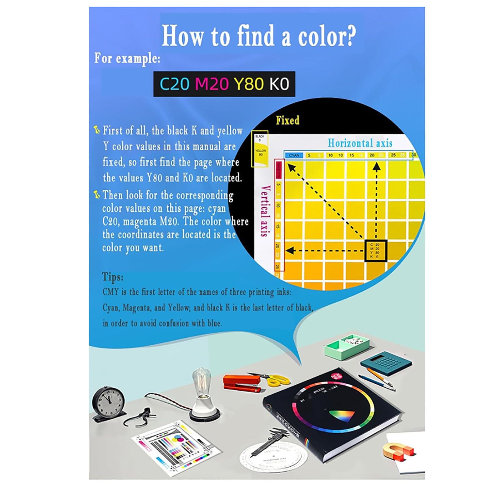 MObyat 4-Farben-Farbabstimmungshandbuch, CMYK-Farbkarte für den Druck, insgesamt 83.234 CMYK-Druckfarben, geeignet für Innenarchitektur, Industrie, Druck und Grafikdesign