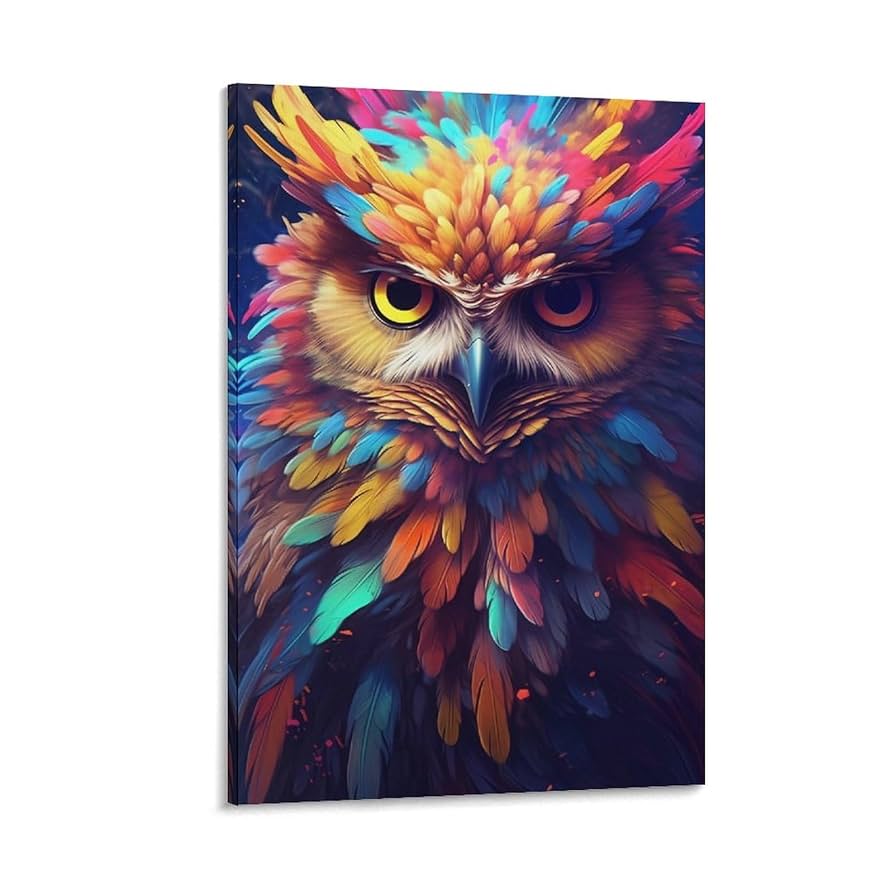 カラフルなフクロウ