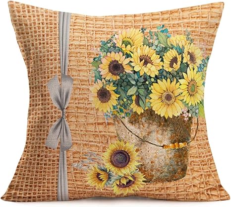 sunflower pillows amazon