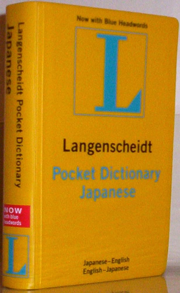Langenscheidt's Pocket Dictionary Japanese/English English