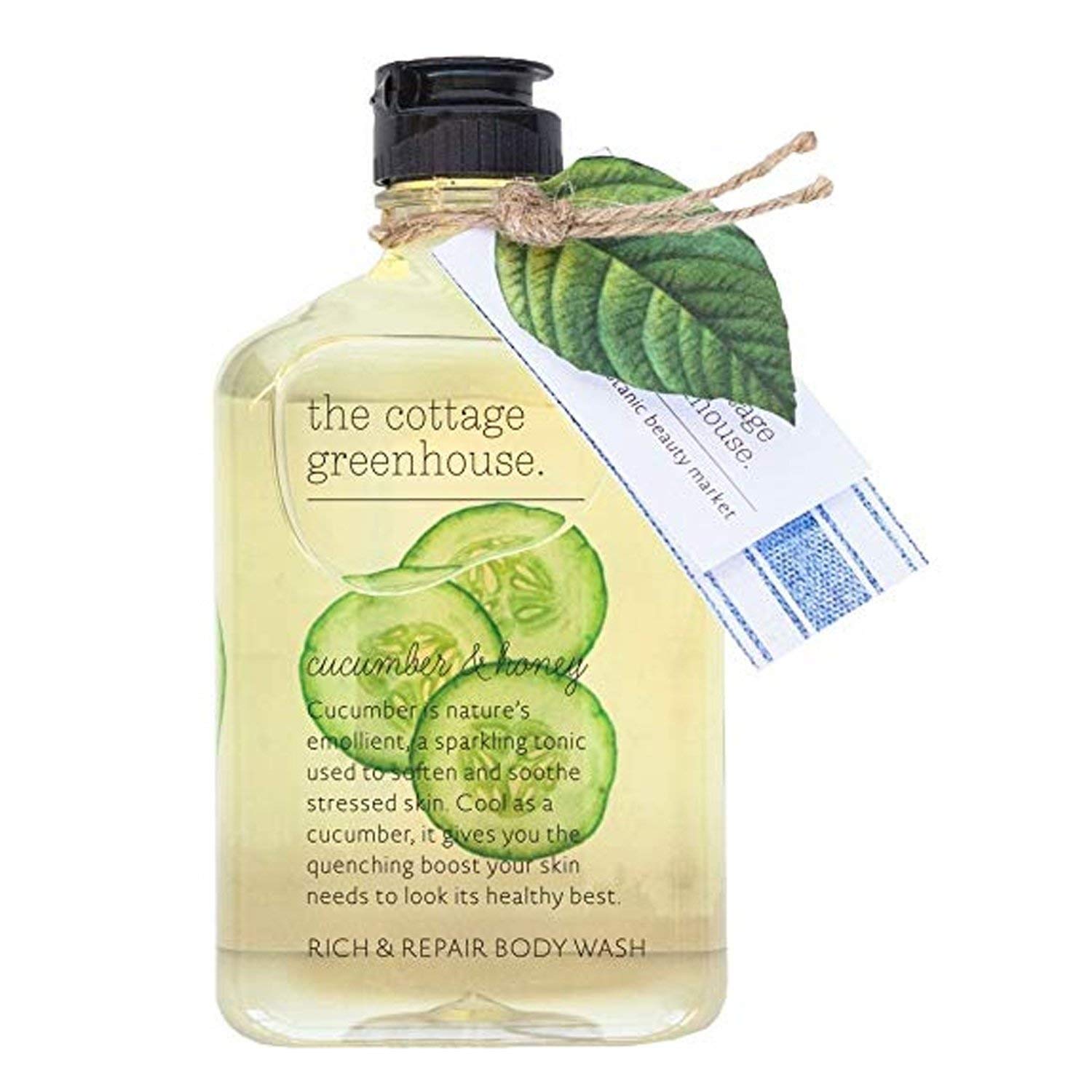 The Cottage Greenhouse Body Wash, Luxury Fragranced Shea Butter Moisturizing & Hydrating Women's Body Wash, Delicate & Relaxing Scented Bath Soap for Self Care