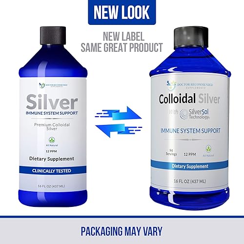 Miniatura 2 de Líquido de plata coloidal – Solución de plata premium de 12 ppm, 60 MCG por porción, todo natural, apoyo del sistema inmunológico vegano, suplemento