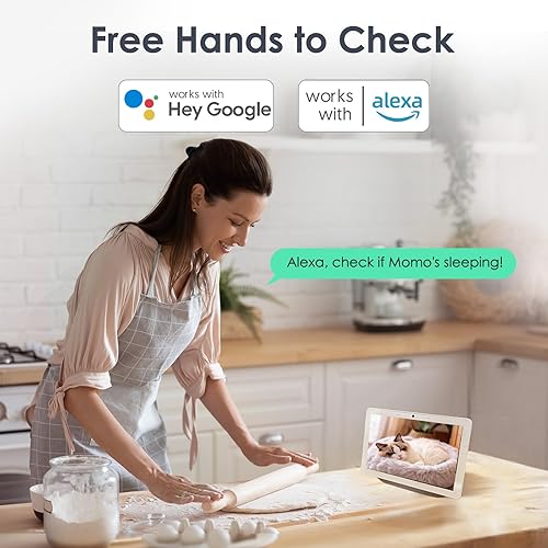 Miniatura 7 de YOTON Cámara de seguridad interior 1080P para monitor de bebé, cámara para mascotas con visión nocturna, audio de 2 vías, detección de movimiento,