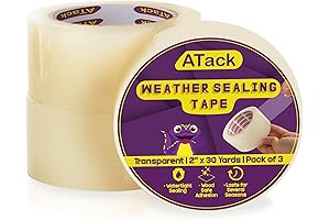 ATack Window Weather Seal Tape 3-Pack for Windows and Doors