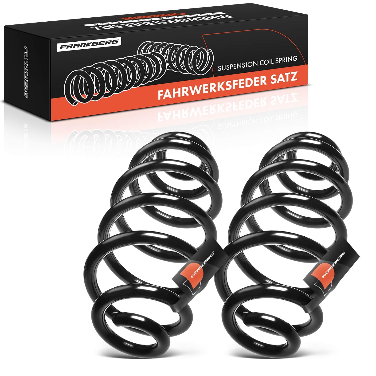 Frankberg 2x Muelles de chasis Muelles de suspensión Compatible con A4 8E2 A4 8EC Replace# RH6575