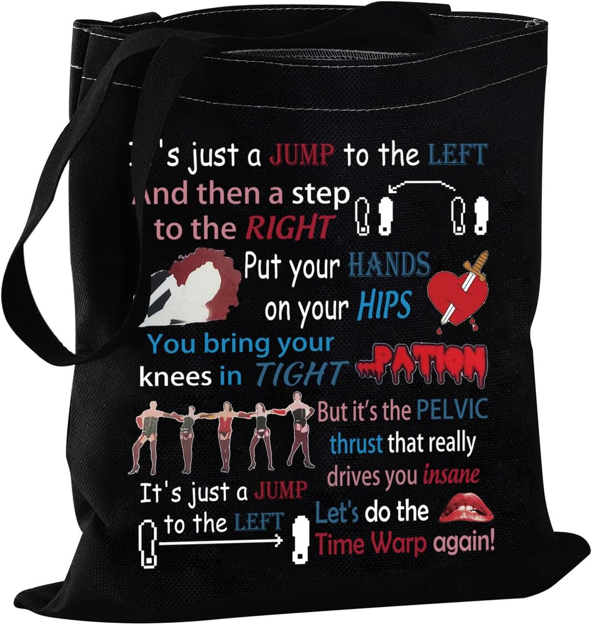 SW Inspired Lightsabers Tote Bag - Reusable Canvas Grocery Shopping Bag For Movie Fans