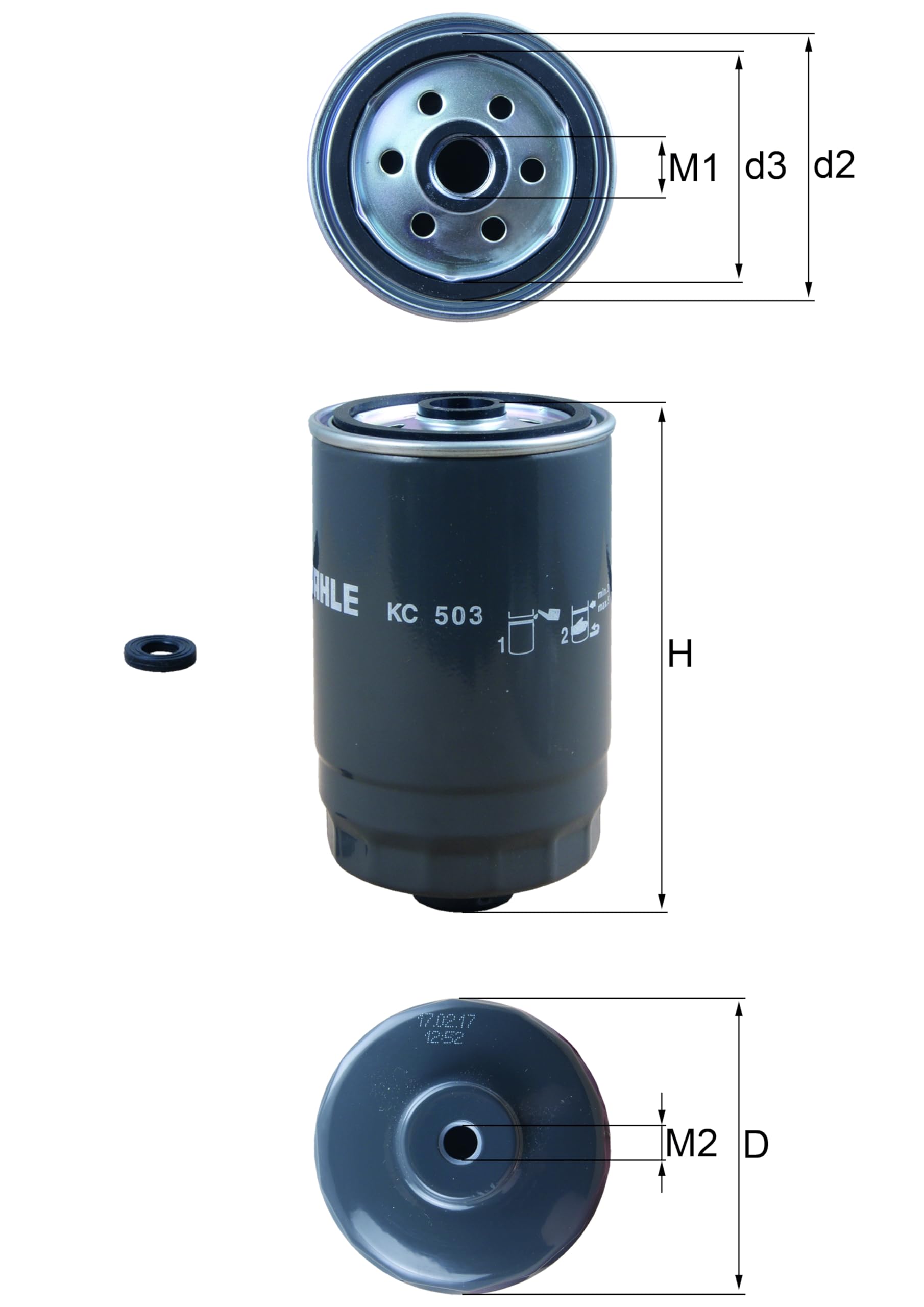 Filtr Paliwa MAHLE KC 503D
