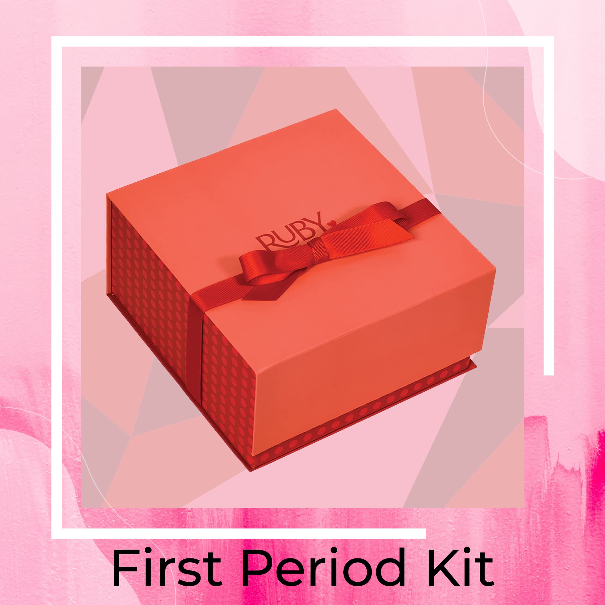 Ruby Love First Period Kit für Mädchen, sorgenfreies Menstruations-Set für Mädchen, ideal für Reisen und Feiern (klein)