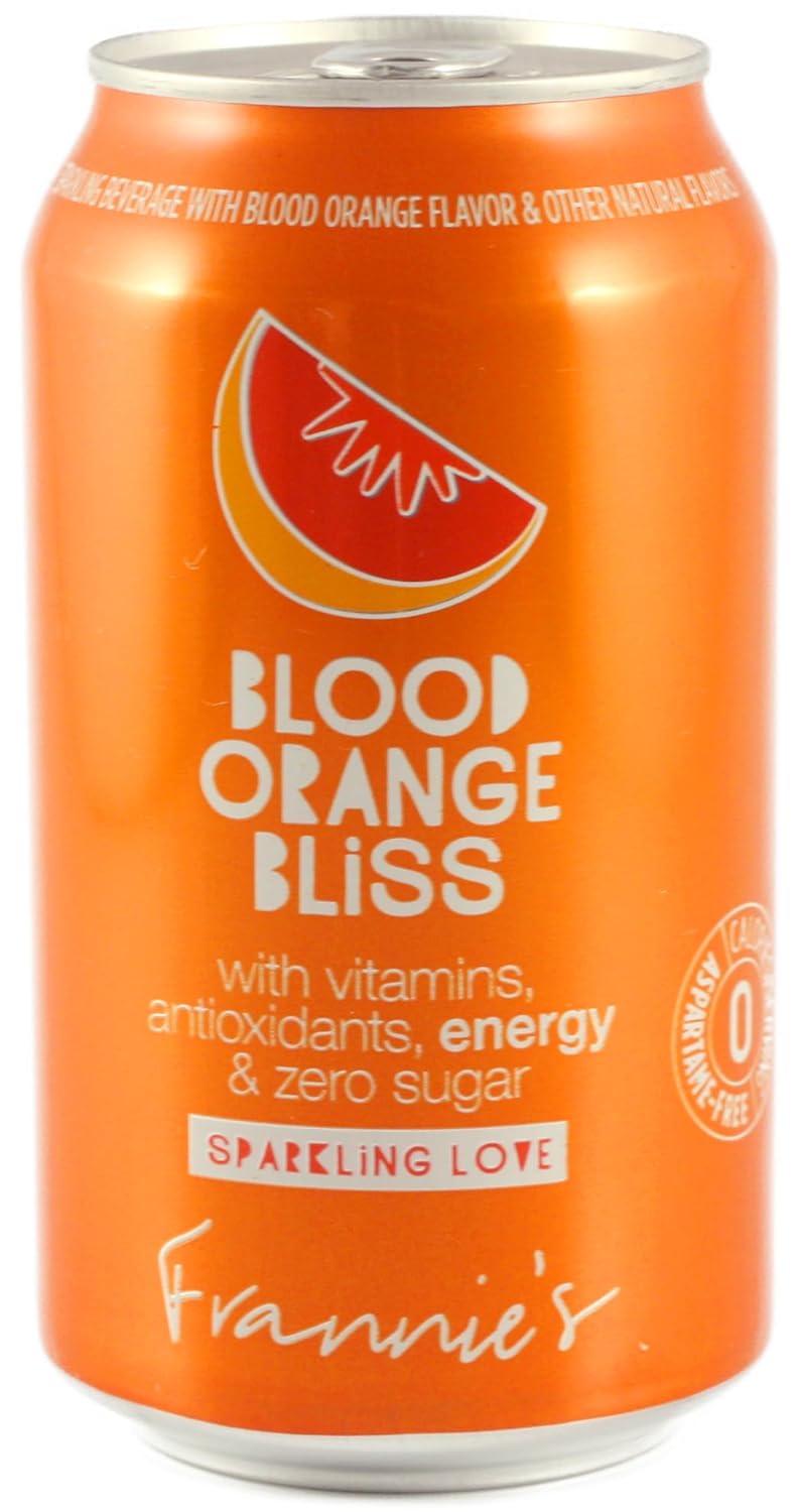 AmishTastes Frannie’s Blood Orange Bliss Sparkling Beverage, Protected With High-Density Foam, 12 Oz. (Pack of 8)