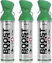 Boost Oxygen Large Natural 10 Liter Canister | Respiratory Support for Aerobic Recovery, Altitude, Performance and Health (3 Pack)