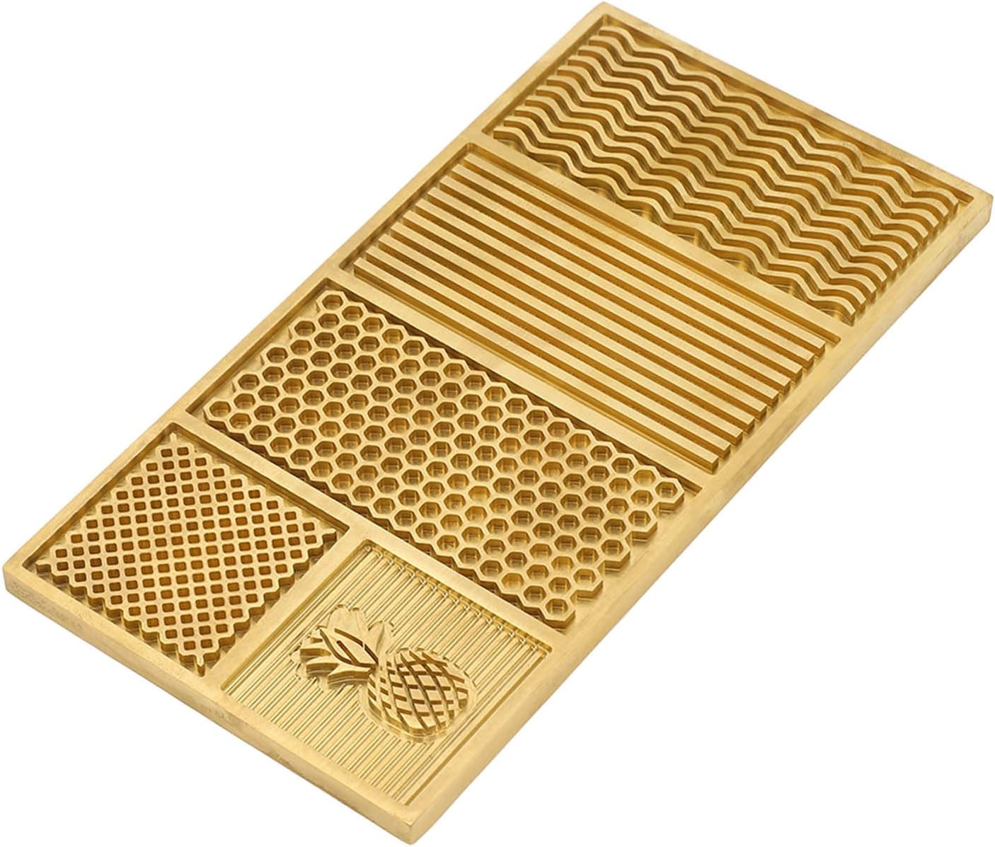Brass Ice Cube Tray, Elegant Cocktail Ice Cubes with 5
