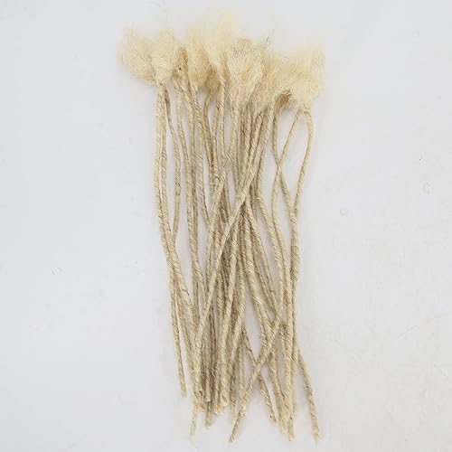 Miniatura 5 de ZigZag Hair Minilocs - Extensiones de cabello humano para rastas de 0.1 in, 20 hebras rubias, extensiones de cabello humano, trenzas de ganchillo (8