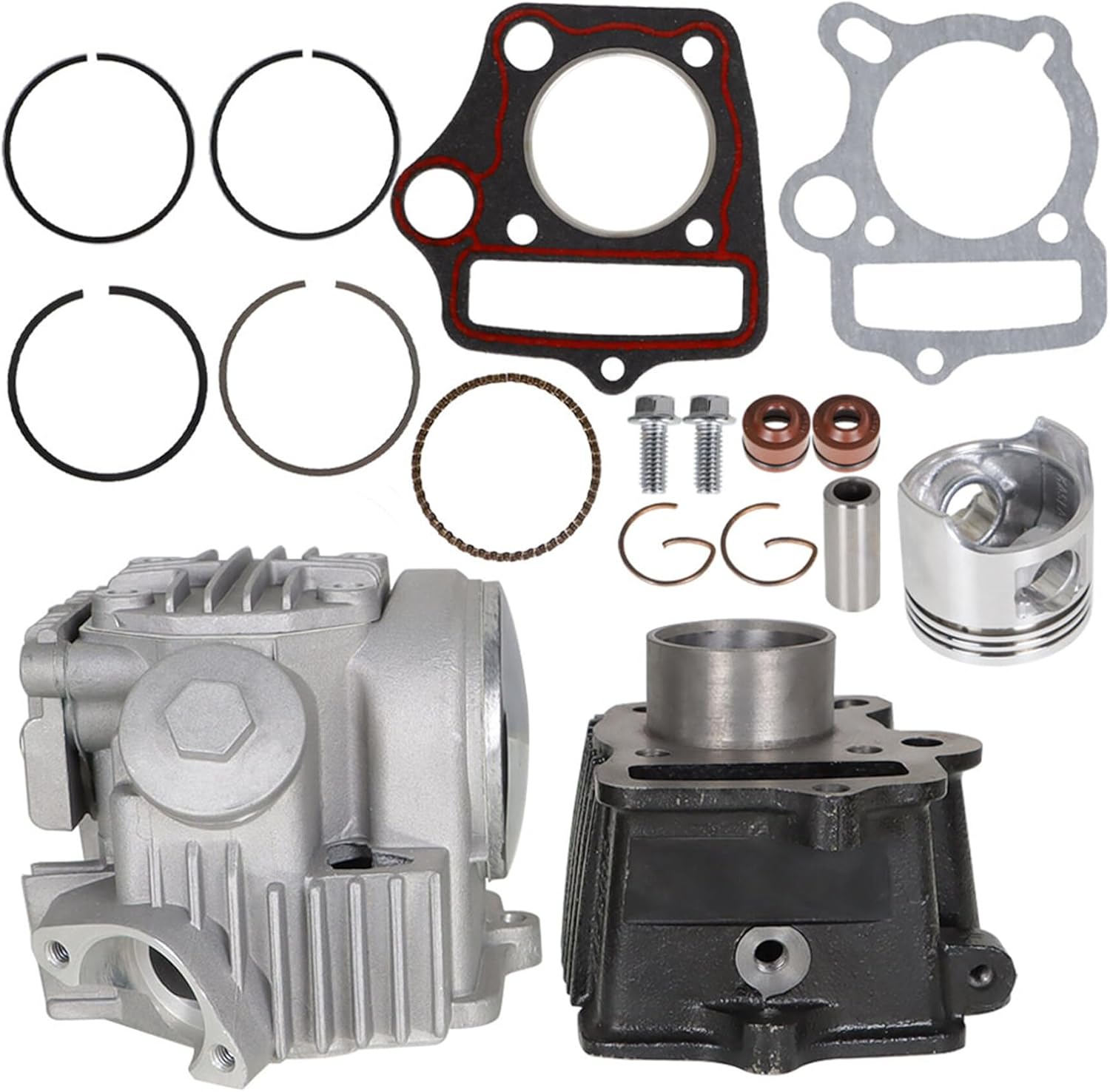 WFLNHB Top End Kit Cylinder Head Piston Replacement for Honda XR50 Z50R CRF50 50cc