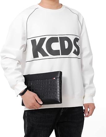 FSD.WG Mens Clutch Bag Man Purse Handbag 12 inches Large Hand Bag Big Clutch Wallet