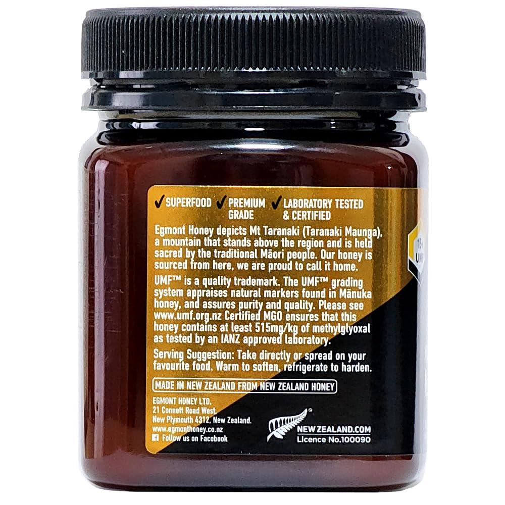 Amazon.co.jp: Egmont Honey Manuka Honey UMF15+/MGO515+ 250g Raw