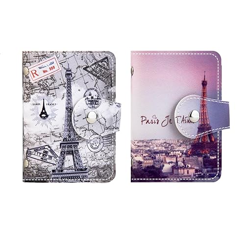 PRIVILLA 2 Pcs Credit Card Holder and business card holder，Sd