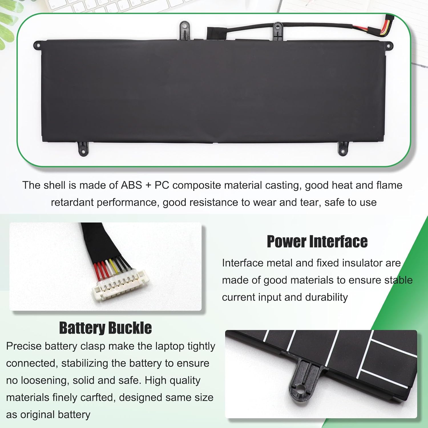 C41N2004 Laptop Battery Replacement for Asus ZenBook Duo 14 UX482E UX482EA UX482EAR UX482EG UX482EGR Series Notebook 0B200-03790000 15.4V 70Wh 4550mAh