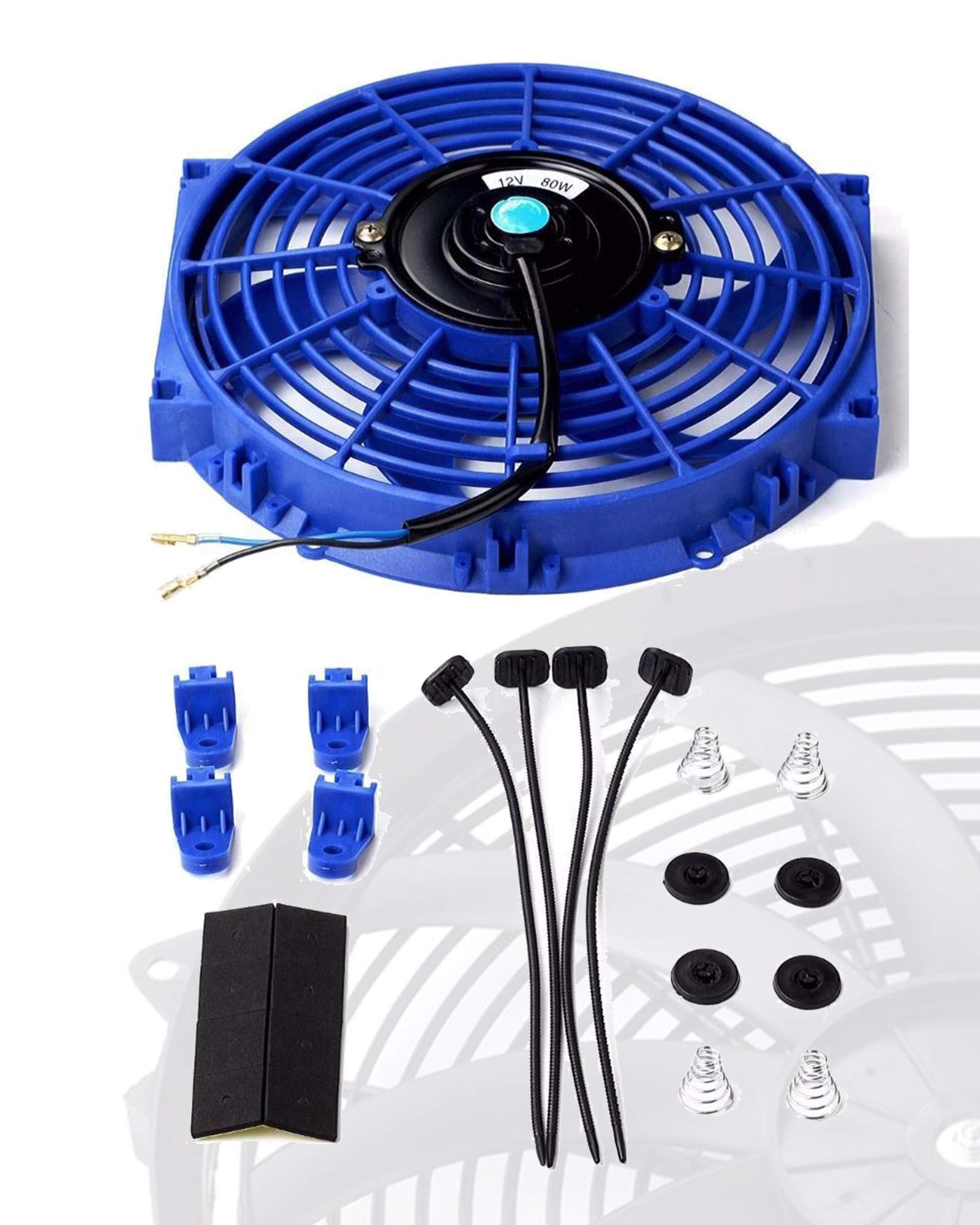 8-bladige Motorventilator 140mm Lüfter Universal Electric Fan Motor Fan Radiator Fan 12 Inch 14 Inch Radiator Fan