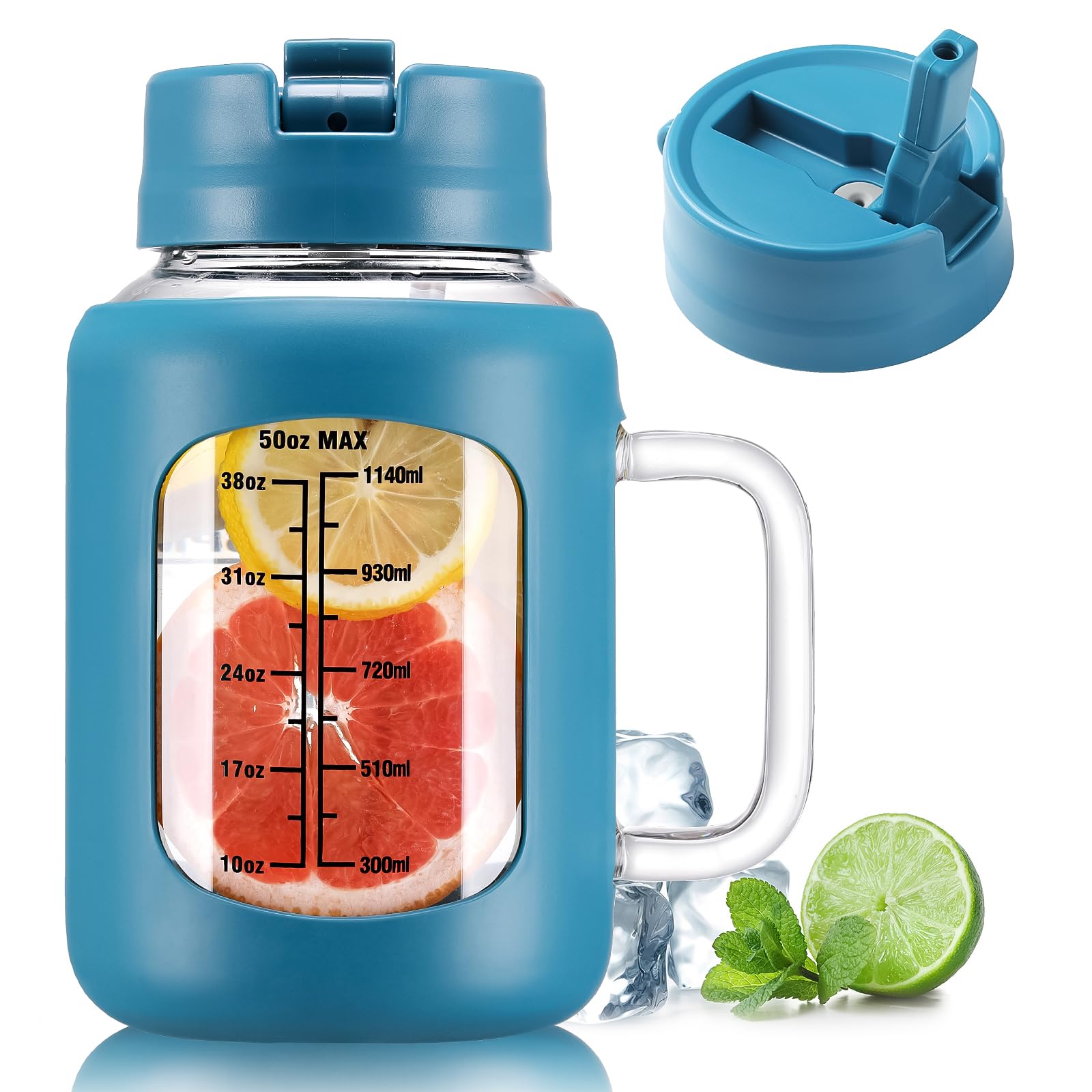 Friends TV Show Glass Water Bottle With Time Markers And Hand