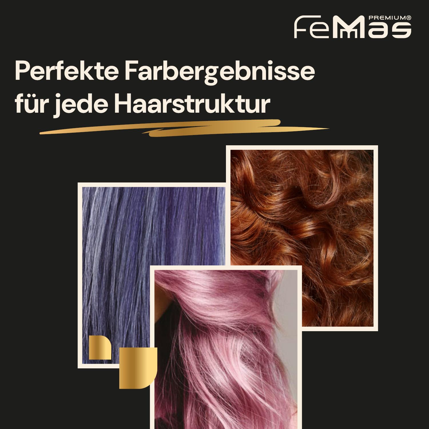 FemMas - Tintura puro, mix puro e mix blu, crema colorante professionale con olio di argan, cheratina e ceramidi, colorazione permanente o tintura, per risultati brillanti e durevoli, da 100 ml - 5