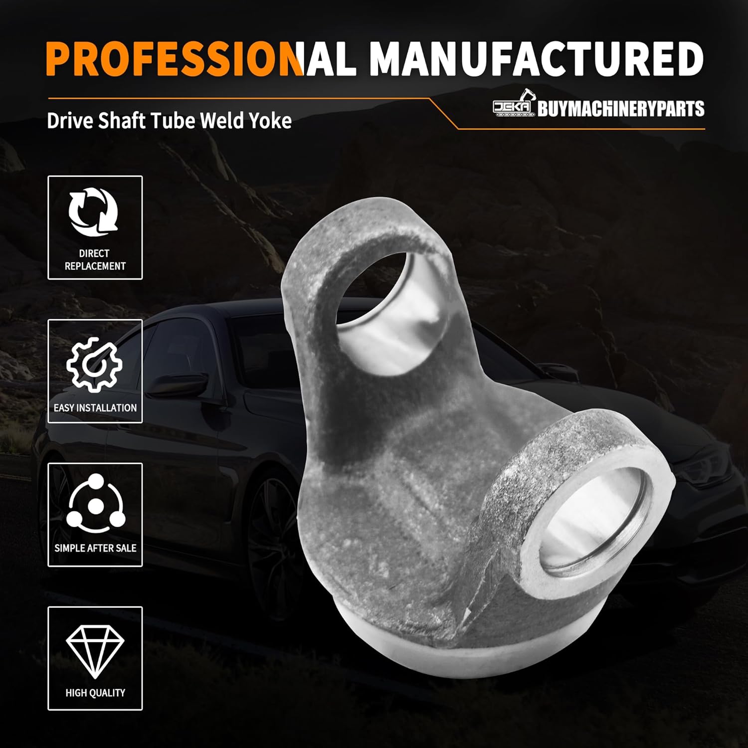 Driveshaft Tube Yoke 3-28-57 Weld Yoke N3-28-57 P3-28-57 3.000"x .083" C/L 2.000" for 1350 Series U-Joint