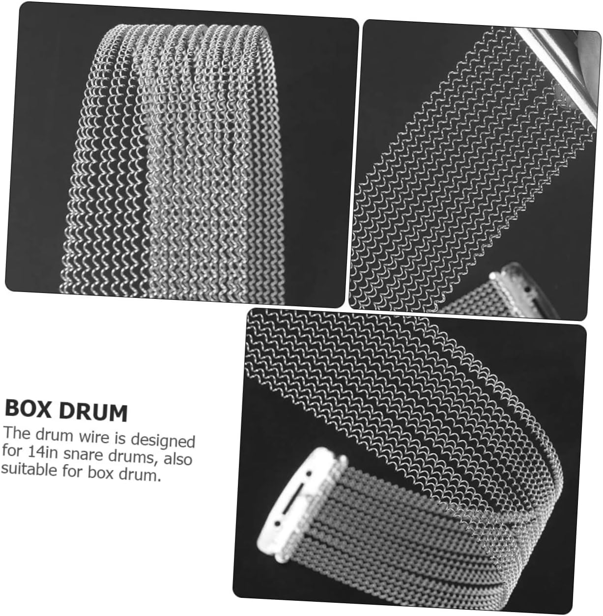 ibasenice 6pcs Stainless Steel Snare Drum Wire Snare Drum Wire Straps for Marching
