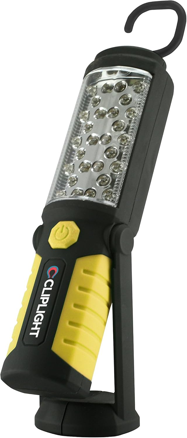 Cliplight Pivot Shockproof LED Magnetic Work Light and Flashlight, Black, 2 x 8.5 Inches - 24-458