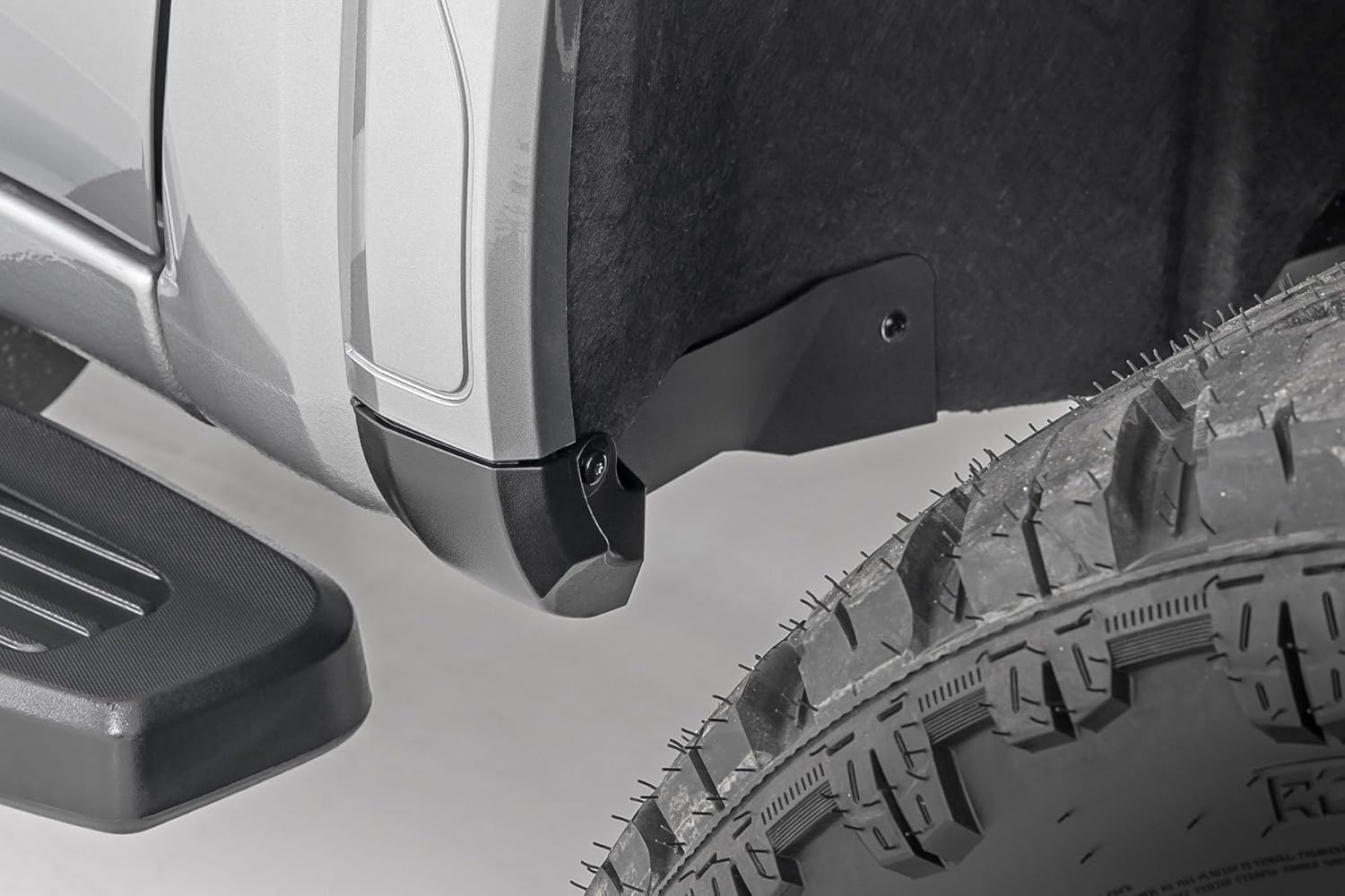 Rough Country Mud Flap Delete for GMC Sierra 1500 2WD/4WD (2019-2025 & Classic) - Front & Rear (Set of 4)