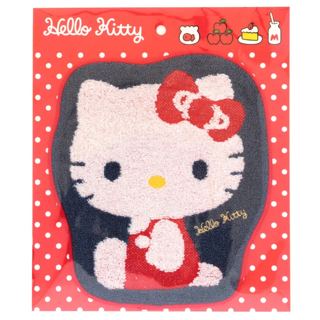 Amazon.co.jp: ハローキティ ダイカットタオルハンカチ (レッド) 婦人