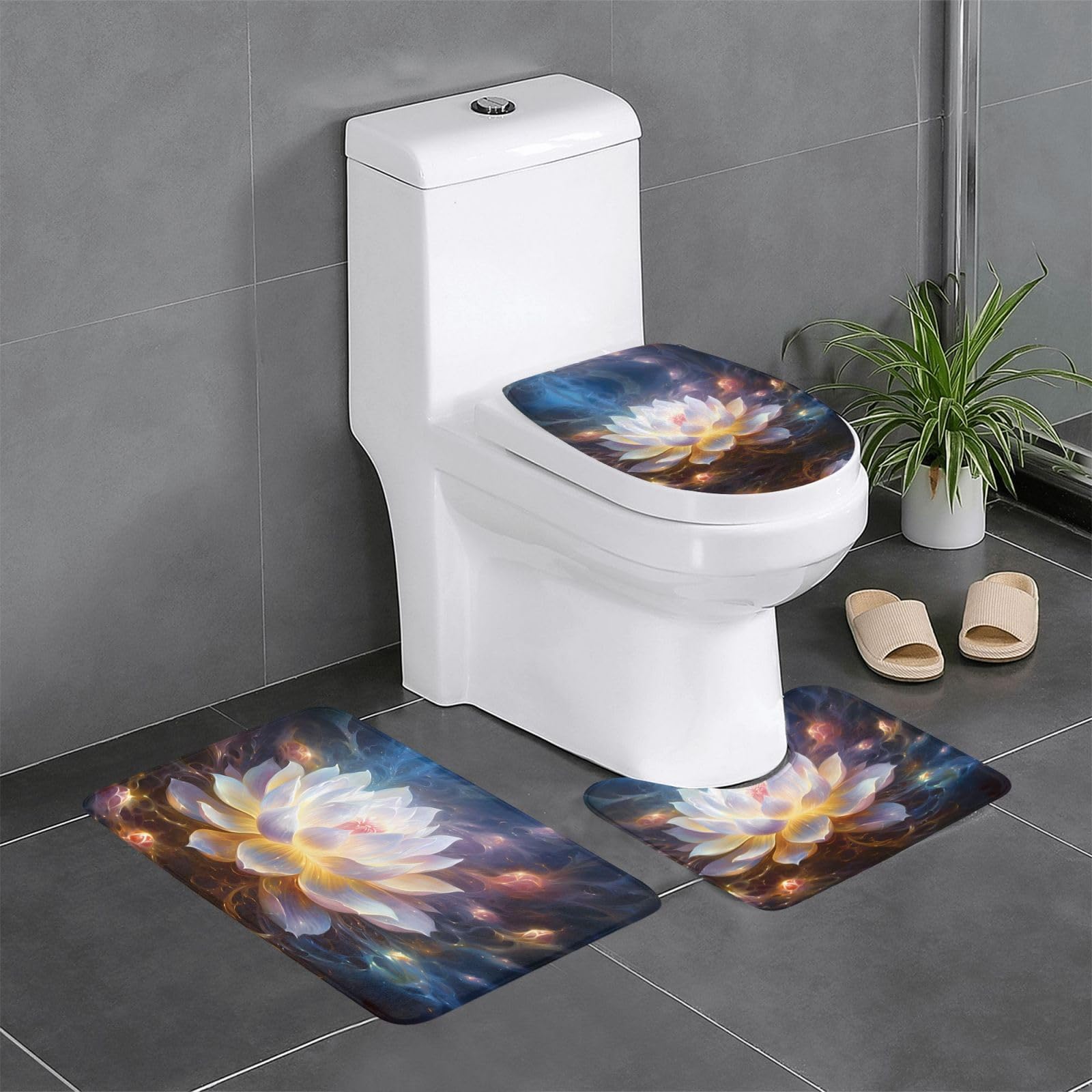 Tapis de salle de bain antidérapants pour éviter les glissades WC