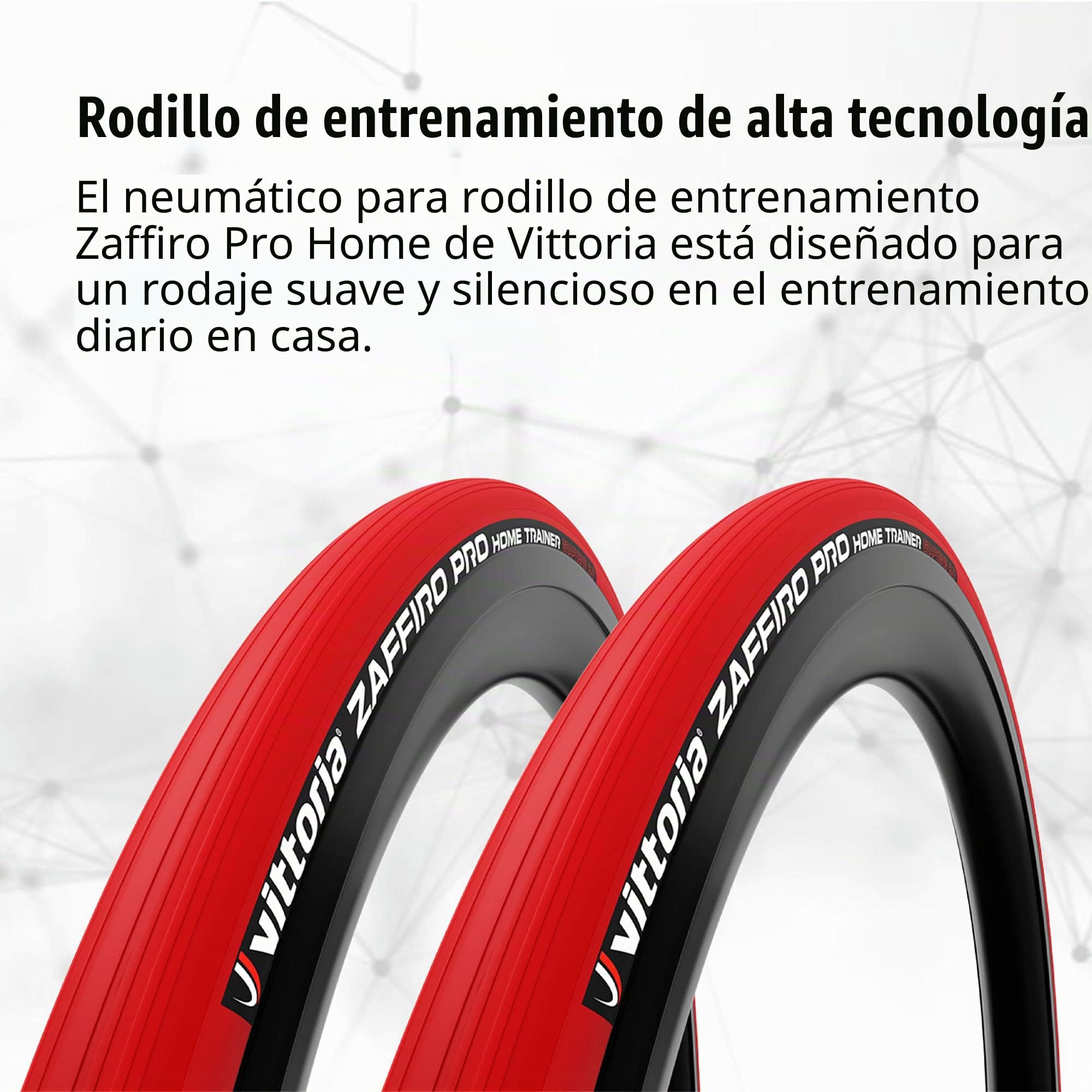 Vittoria Zaffiro Pro Home - Entrenador de neumáticos Completo, Color Rojo