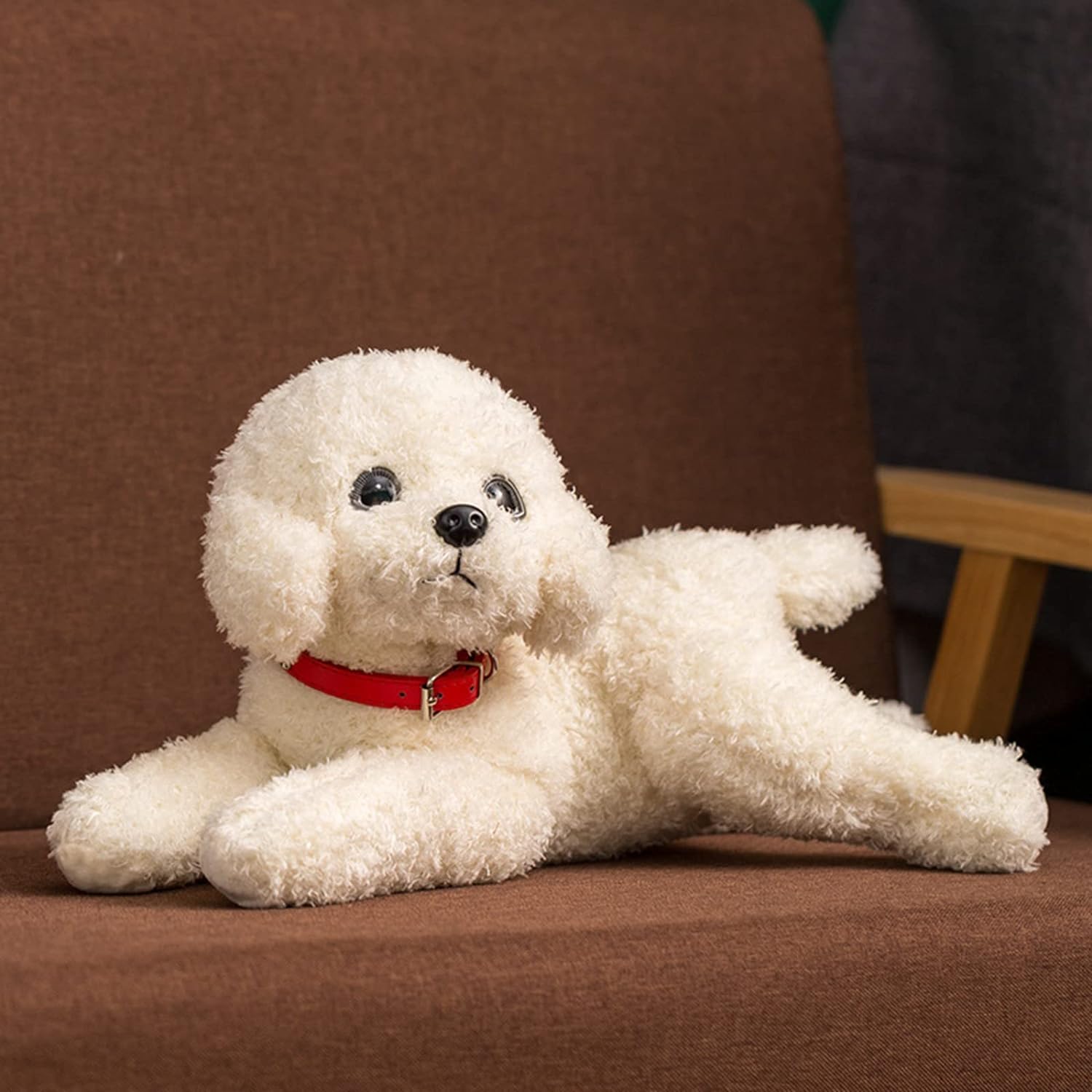 Amazon.co.jp: トイプードル プードルぬいぐるみ 犬 リアル 本物