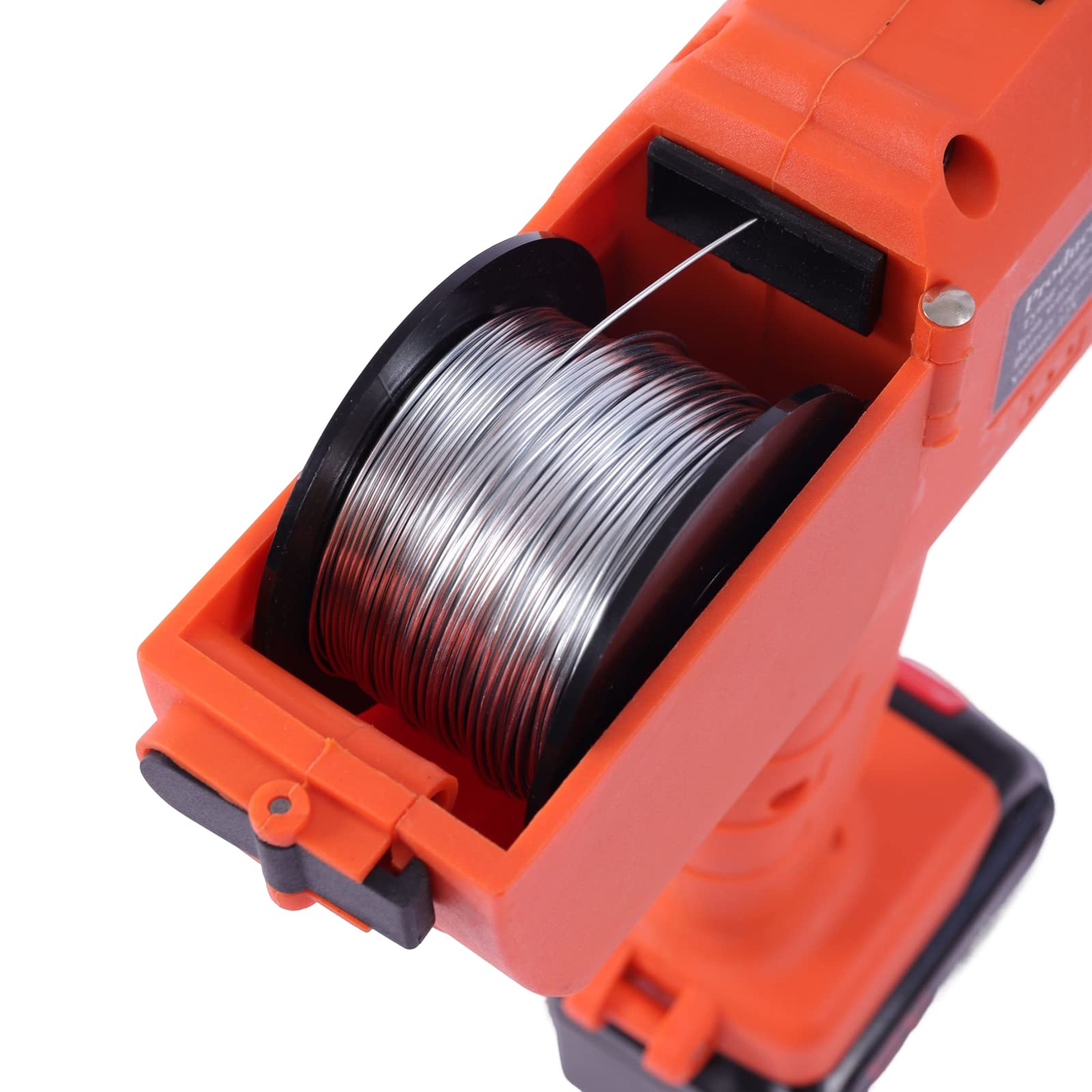Rilegatrice elettrica, 12 V DC, automatica Rebar Tying Machine con 2 batterie (13200 mAh), nastro in acciaio da 6 a 25 mm, per il raggruppamento di barre in acciaio