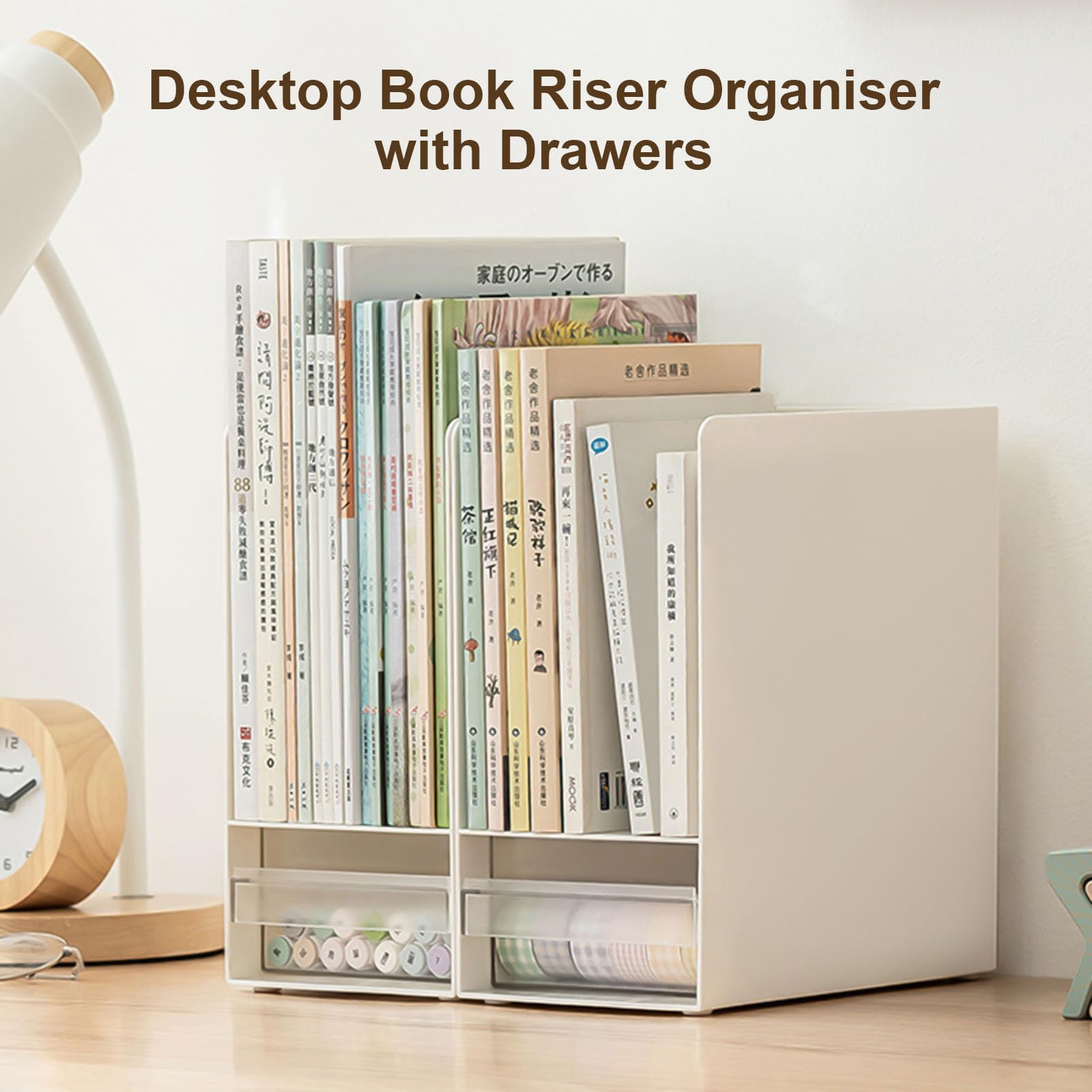 Schreibtisch Organizer mit Schublade, Aufbewahrungshalter, Stifthalter, Aktenorganisatoren, Bleistift, Schule, Bürobedarf für Papiere, Stiftschreibtisch mit Schublade