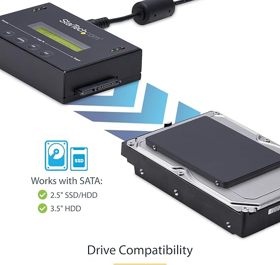StarTech 1:1 SATA Duplicator with Image Manager, 6GB/min, LCD (SATDUP11IMG)