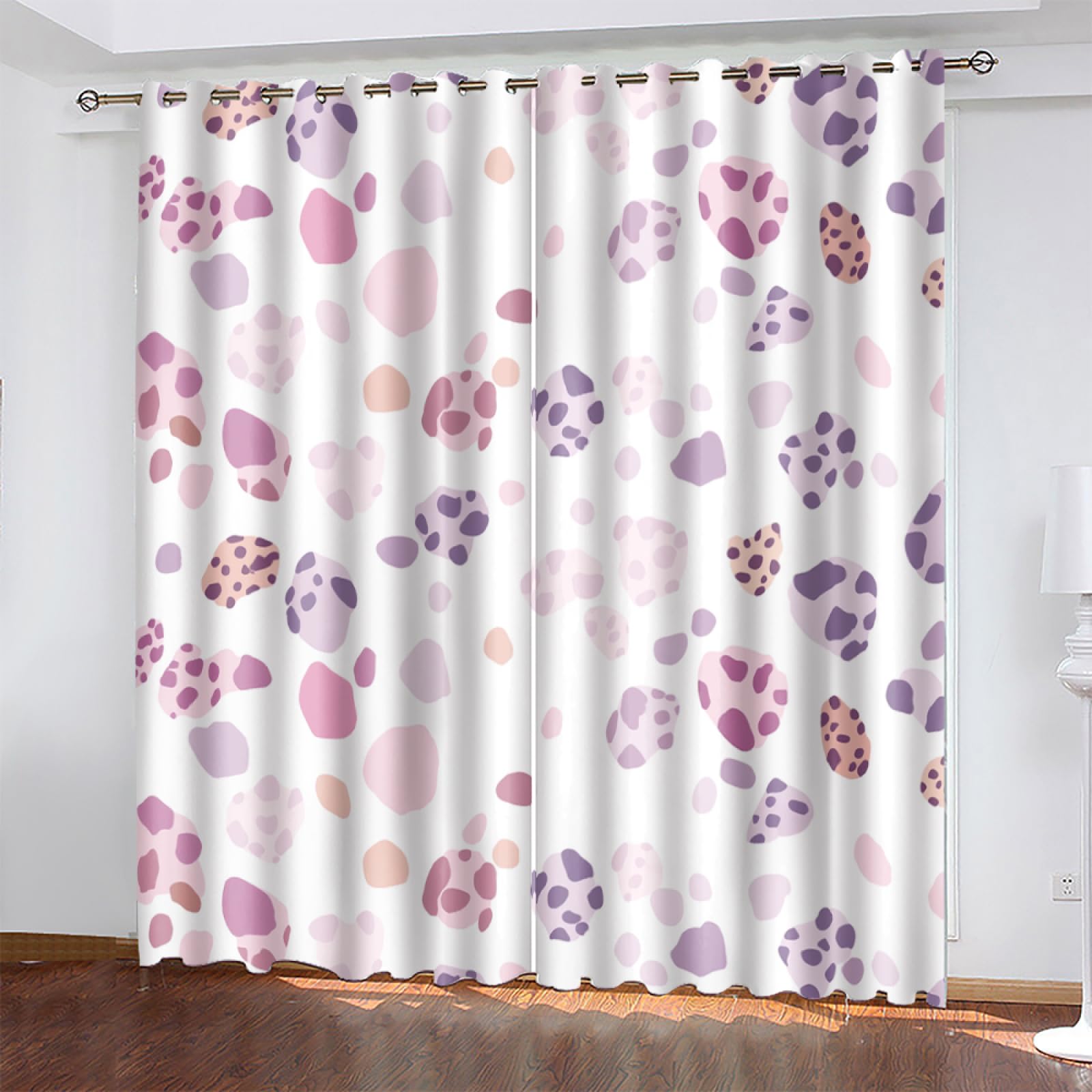 Rideau voilage fenetre 2x75x166cm pour chambre et salon moderne