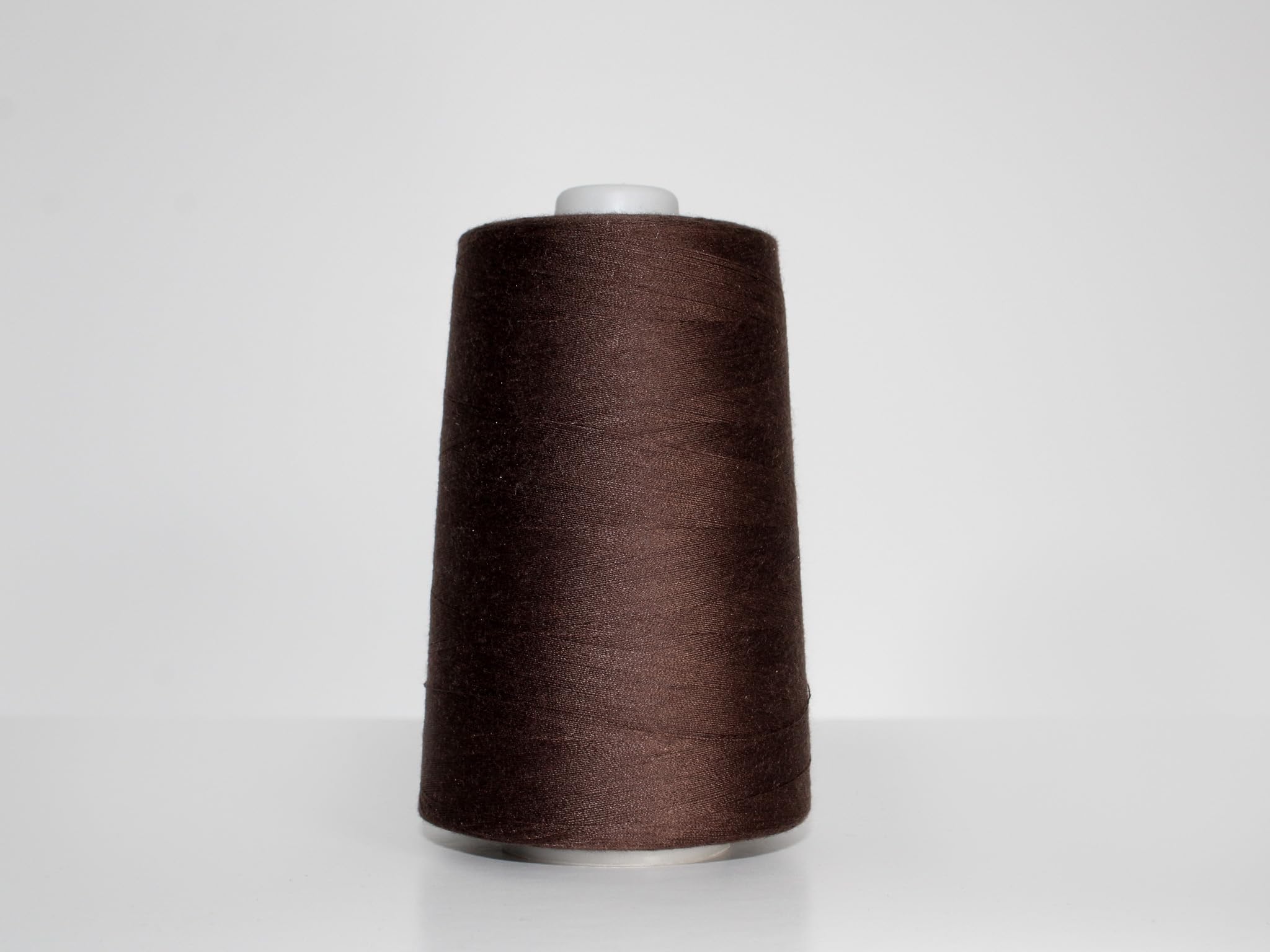Marent Overlocking Sewing Machine Polyester Thread x Four 5000 Yards Cones White Black Natural Navy Red (Brown)