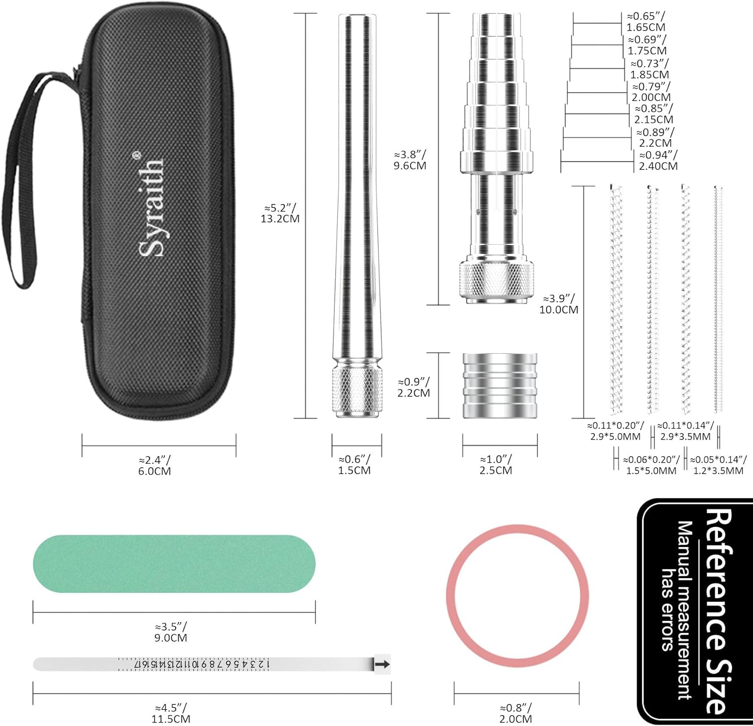 Ring Stretcher Tool Kit for Ring Sizes 6-10 | Ring Expander for Gold, Silver and Soft Metals | Durable and Portable with Mandrel, Expander Rod and Storage Box