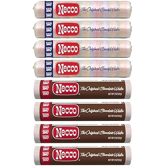 Wafers Variety Pack 8 Rolls Total 4 Original Assorted Candy 4 Chocolate Wafers 2 oz Each Classic Nostalgic Candy Made in USA