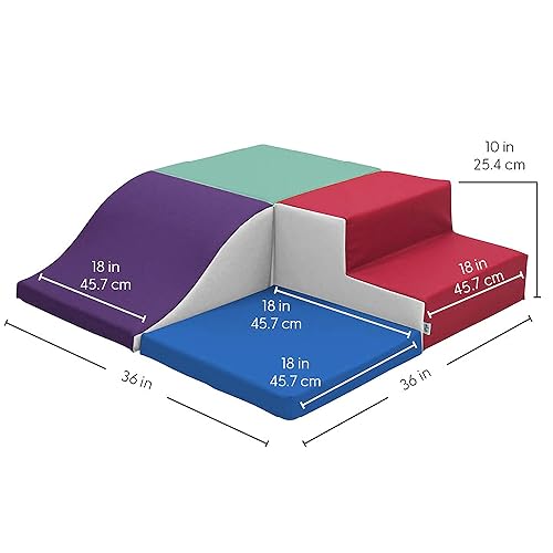 Miniatura 2 de Factory Direct Partners SoftScape 13232-140 - Escalador de esquina cuadrado para niños pequeños y niños, espuma suave segura para gatear y
