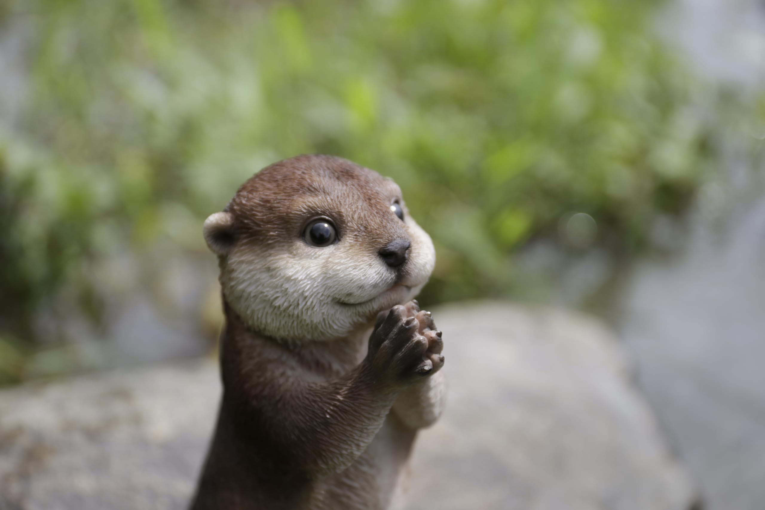 カワウソ 置物 magnet オブジェ カワウソ ペットバンク 貯金箱 （ 置物 動物 雑貨