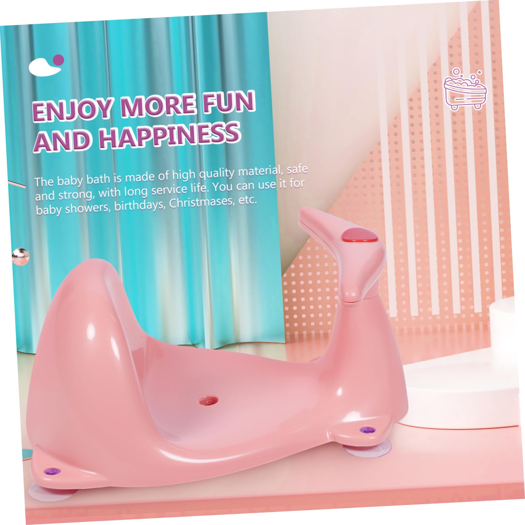 STOBAZA Asiento de Baño para Bebés Asientos de Baño para Recién Nacidos para Bañera Obsequio para Shower Adecuado Bañera