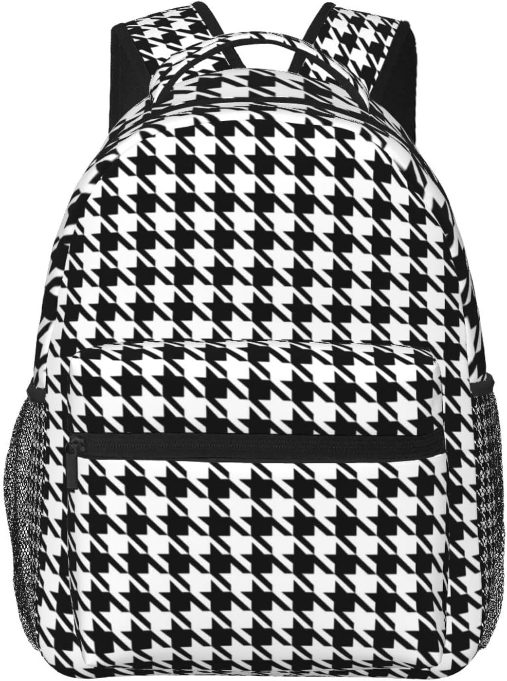 Thousand Grid Checkerboard Laptop Backpack For Men Women, Multifunctional Lightweight Daypack Bookbag For Daily Commutes Business Travel Hiking