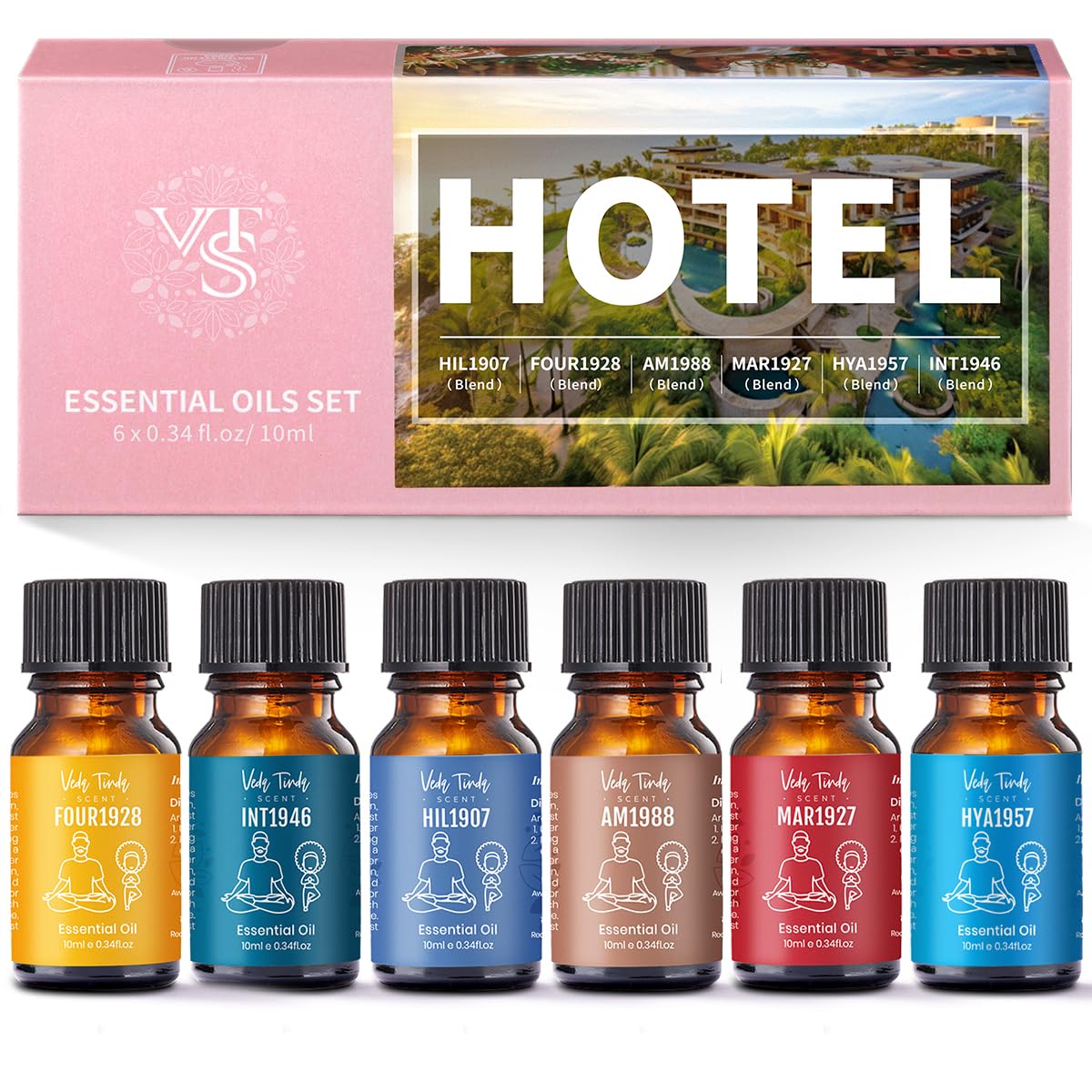 VEDA TINDA SCENT Hotel Diffuser Oil Set