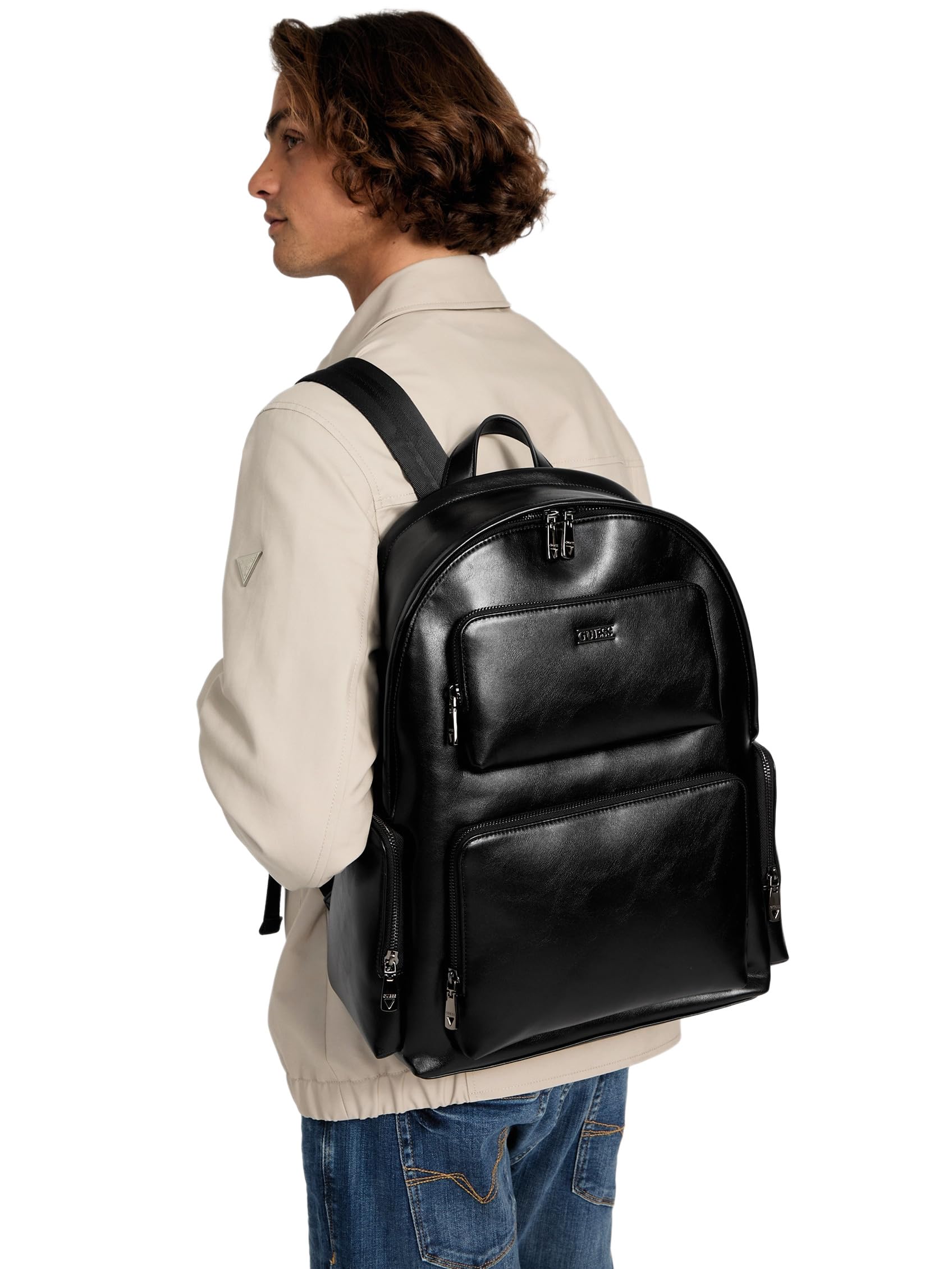 GUESS BOSTON BACKPACK, COLOR BLA - BLACK BLA - BLACK ONE Size