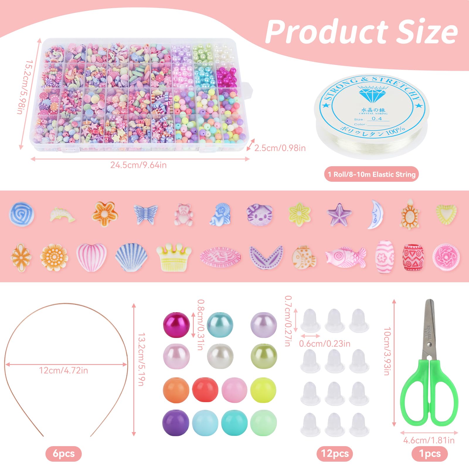 lahnao Environ 1000 Pièces de Perles pour Bracelet, 36 Couleurs de Perles pour Bijoux, Kit Bracelet Coloré, Coffret Perle, Cadeau Parfait pour les Filles Âgées de 5 à 13 Ans lahnao Environ 1000 Pièces de Perles pour Bracelet, 36 Couleurs de Perles pour Bijoux, Kit Bracelet Coloré, Coffret Perle, Cadeau Parfait pour les Filles Âgées de 5 à 13 Ans