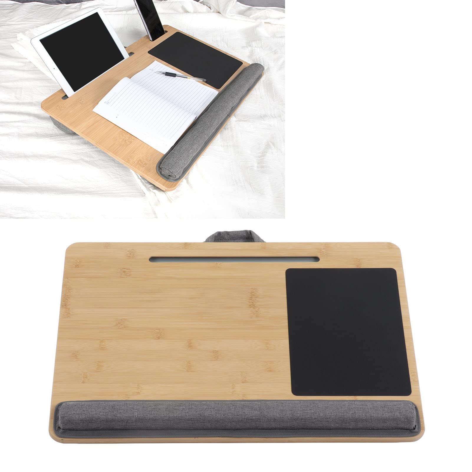 Leapiture Lap Desk Ergonomic Angle Lightweight Laptop Table Outdoor Laptop Table with Cushion for Adult Kid Bed Couch