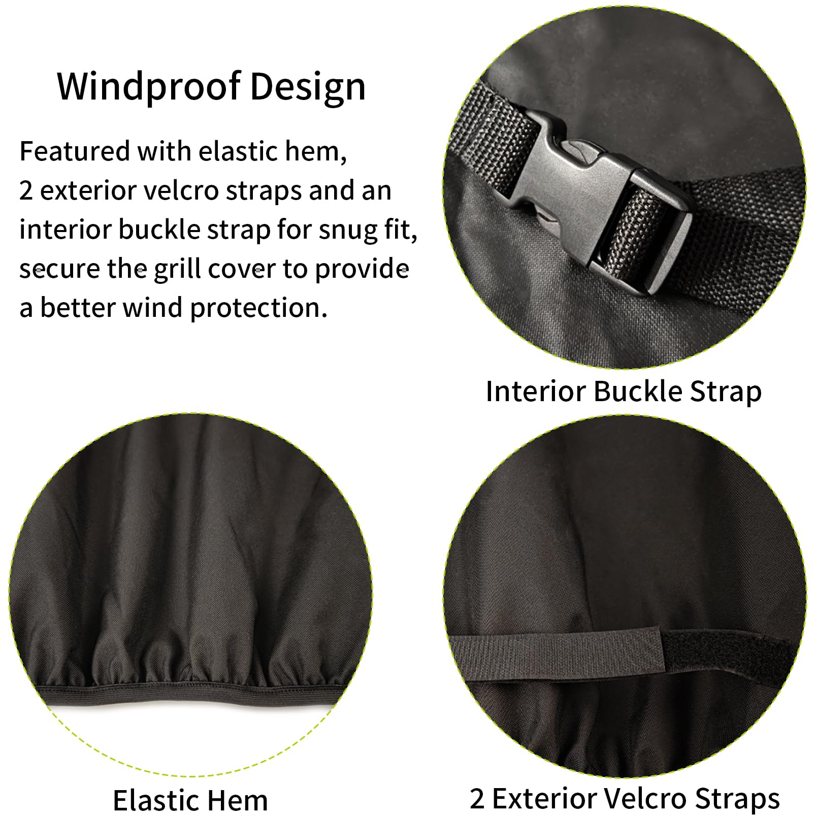Funda integrada para parrilla de barbacoa al aire libre de 42 pulgadas para lince, águila gemela, lobo, vikingo, resistente al agua, elástica para un ajuste cómodo, 1 paquete de funda de